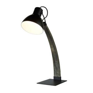 Tischleuchte, Schwarz, H 63,5 cm, Verstellbar, NANNA