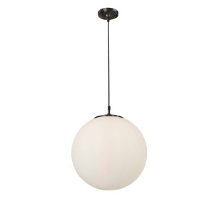 Pendelleuchte, Schwarz, Weiß, H 120 cm, ATOM