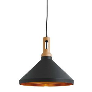 Pendelleuchte, Aluminium, Schwarz, H 128 cm, PENDANTS
