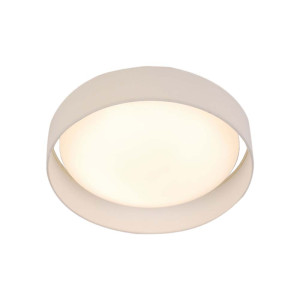 LED Deckenleuchte, Stahl, Fabric, weiß, Treiber, Kabel