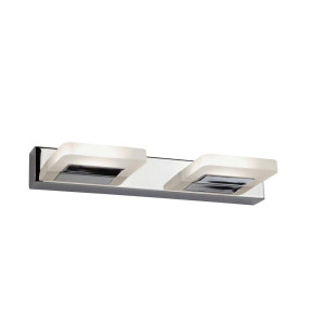 LED Wandleuchte, Chrom, 30 cm