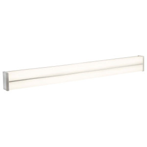 LED Wandleuchte, Chrom, Weiß, Edelstahl, L 60 cm, BATHROOM