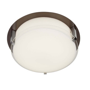 LED Deckenleuchte, Braun, Weiß, 36 cm, EDINBURGH