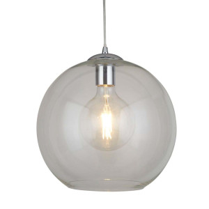 Pendelleuchte, Chrom, H 120 cm, Verstellbar, BALLS