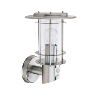 Wandleuchte, Edelstahl, H 32 cm, Sensor, OUTDOOR