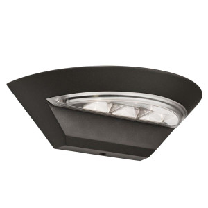 LED Wandleuchte, Aluminium, L 24,8 cm, OUTDOOR