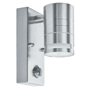 LED Wandleuchte, Edelstahl, H 15 cm, OUTDOOR