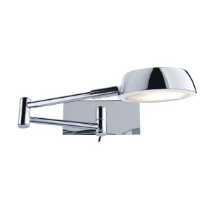 LED Wandleuchte, Chrom, L 20 cm, Verstellbar