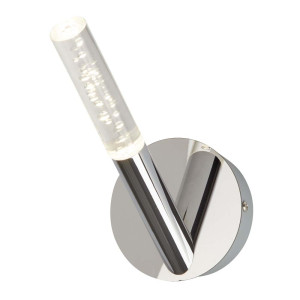 LED Wandleuchte, Chrom, H 18 cm, BUBBLES