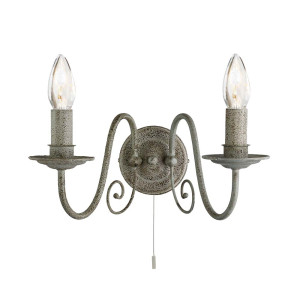 Wandleuchte, Grau, 30 cm, GREYTHORNE