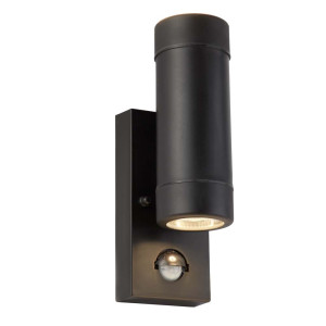 3W 2Flammige Led Zylindrische Außenwandhalterung, Schwarz