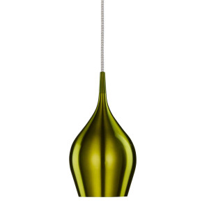 Pendelleuchte, Grün, Aluminium, H 142 cm, VIBRANT