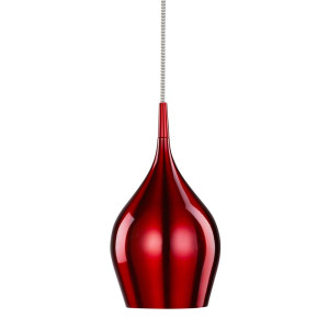 Pendelleuchte, Weinrot, Aluminium, H 142 cm, VIBRANT