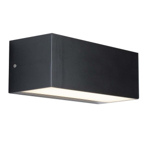 LED Wandleuchte, Grau, L 22,5 cm, OUTDOOR
