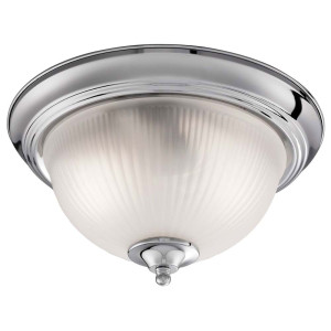 Deckenleuchte Chrom, 29 cm, FLUSH