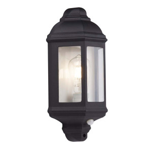 Wandleuchte, Schwarz, Aluminium, H 36 cm, OUTDOOR