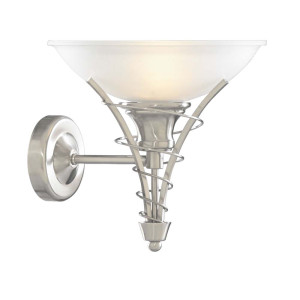 Wandleuchte, Silber, 23 cm, LINEA