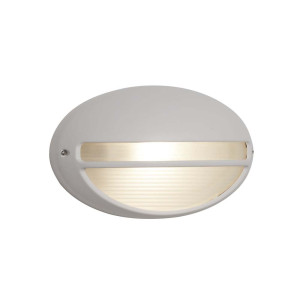 LED Außen Wandleuchte, Aluminium, Opalglas, dimmbar