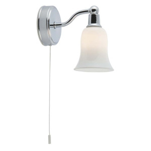 LED Wandleuchte, Chrom, H 14 cm, BELVUE