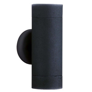 LED Up & Down Wandleuchte, Schwarz, H 16 cm