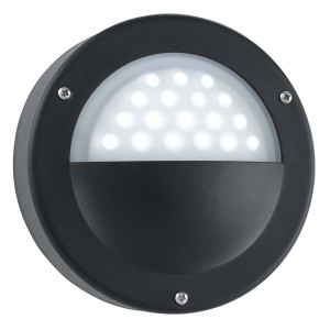 LED Außen Wandleuchte, Aluminium, schwarz, IP44