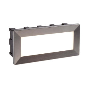 LED Einbaustrahler, Edelstahl, Schwarz, L 20,5 cm, ANKLE