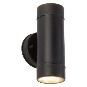 LED Wandleuchte, Schwarz, H 16 cm