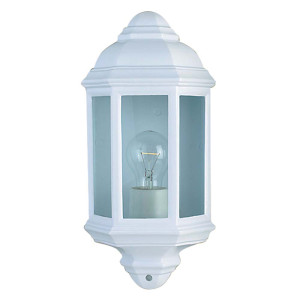 Außen Wandleuchte, Aluminium, Glas, Weiß, dimmbar, IP44