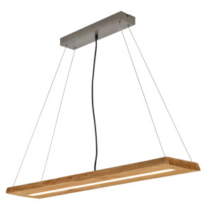 LED Hängeleuchte, Balken natur, Switchdimmer, L 100 cm, BRAD