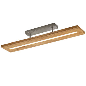 LED Deckenleuchte, Holz, Switch Dimmer, L 100 cm, BRAD