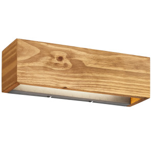 LED Up & Down Wandlampe, Holz, dimmbar, L 37 cm, BRAD