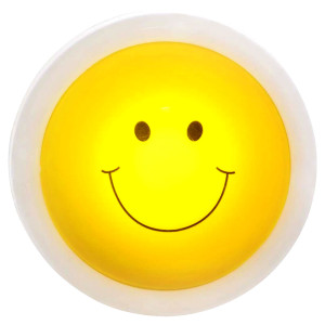 LED Wandlampe, Nachtlicht, Smiley, H 6,5 cm, KIDDY I