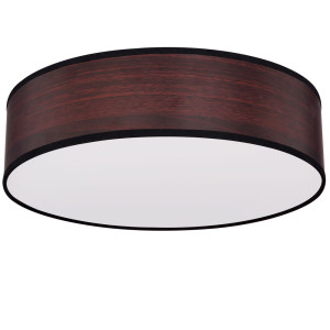Deckenleuchte, Holzoptik braun, 38 cm, VARIOS