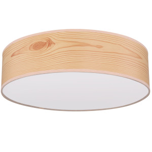 LED Deckenleuchte, Holzoptik naturfarben, 38 cm, VARIOS
