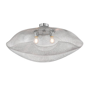 LED Deckenleuchte, Chromgeflecht, L 80 cm, LATTY