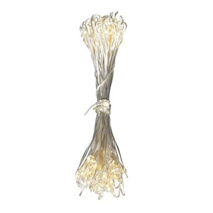 Lichterkette Kupfer, silber, 100x LED, Länge 990 cm
