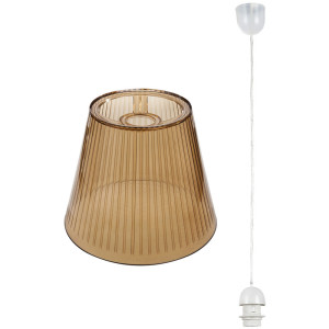 LED Hängelampe, beige, H 118,5 cm