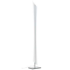 LED Stehleuchte, Chrom, Glas, H 121 cm, BARCO