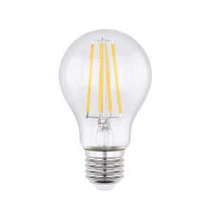 LED Leuchtmittel, silber, Filament, transparent, H 10,6 cm
