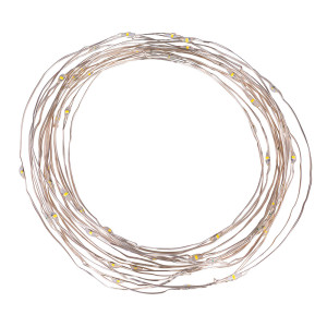 LED Solar Lichterkette, klar, schwarz, L 690 cm