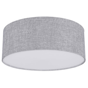 Deckenleuchte, nickel-matt, Textil, Bluetooth Lautsprecher