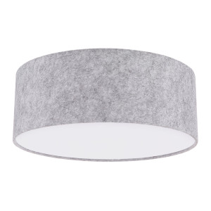Deckenleuchte, Textil, Filz, grau, 40 cm, OSIMO