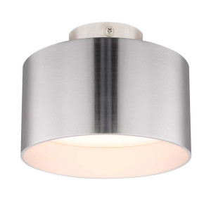 LED Deckenleuchte, Aluminium, nickel-matt, 3 Lichtstufen