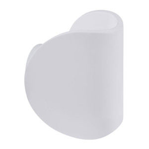 LED Wandleuchte, Gips, streichbar, weiß, H 15,7 cm