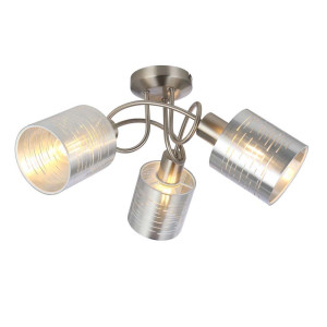 Deckenleuchte, nickel-matt, silber-metallic, Spots