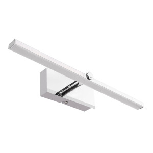 LED Wandleuchte, Metall, Aluminium, Chrom, Opal