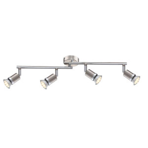 Decken Strahler, Spot, beweglich, nickel matt, Chrom