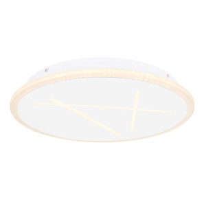 LED Deckenleuchte, Metall, weiß, 47 cm, H 6 cm