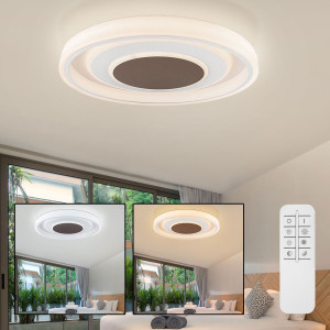 LED Deckenleuchte, Fernbedienung, dimmbar, CCT, 69 cm