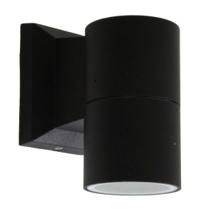RGB LED Wandleuchte, ALU schwarz, H 11 cm